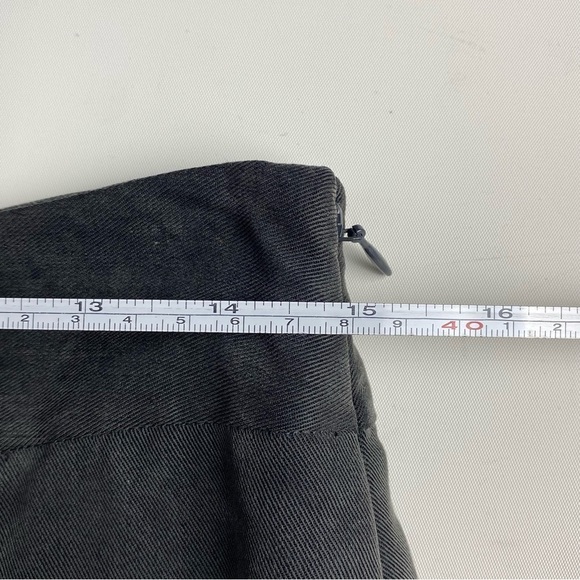 DKNY Mini Skirt Womens Size 4 Black Zipper Pockets A-Line Ladies Skirt MSRP $225 - Picture 6 of 12